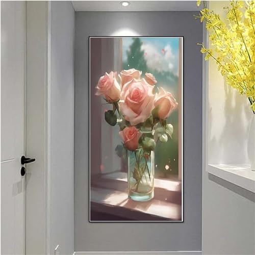 Diamond Painting Fleur Anti-Stress - Grand Format 80x160cm pour Calmer l'Anxiété