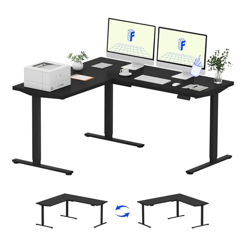 FLEXISPOT L Shaped Standing Desk, 63 x 55 Inch Electric...