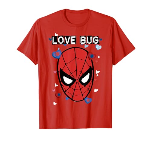 Marvel Valentine's Day Spider-Man Love Bug Portrait T-Shirt Small