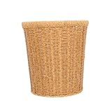 Gatuida Cesta de Almacenamiento Trenzada de Imitación Ratán Multipropósito para Salón y Cocina Resistente Gran Capacidad para Basura y Objetos