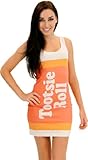 TV Store Tootsie Fruit Rolls Candy Orange Costume Tank Dress (Juniors Large)