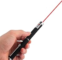 CHUQIANTONG Red Laser Pointer Cat Toy - Durable Metal Pet Training Pointer for Cats Dogs Presentations Classroom (No Batteries)