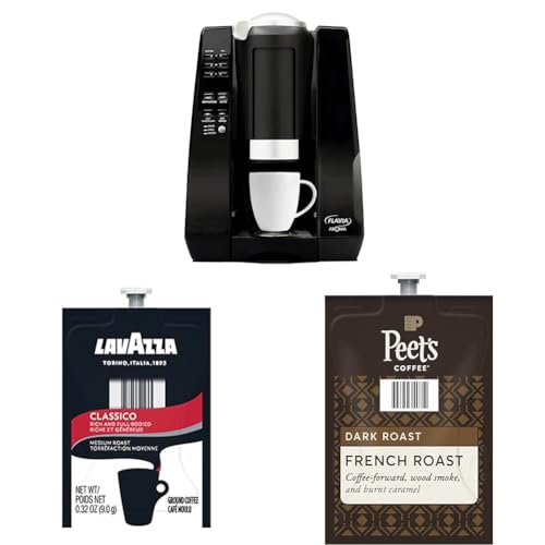 Flavia Aroma Single-Serve Coffee Brewer with Lavazza and Peet's Sample Pack (Coffee Brewer + 228 Drinks)
