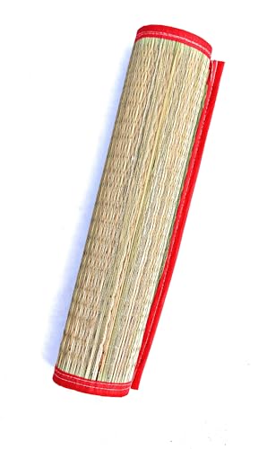 Image of Aasan Mat for Sitting - Grass Aasan Korai Grass Mat for Pooja 23 x 17 Inch (3)