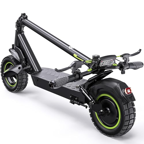 isinwheel Electric Scooter Adults, 22-37 Miles Long Range, 21-28 MPH Max Speed, 1000/800/500W Motor Escooter for Adults Commuting, Foldable E-Scooter with Turn Signal & Dual Shock Absorbers