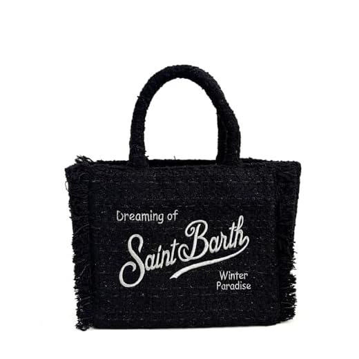 Saint Barth Borsa a mano COLETTE TWEED - Nero 00207I (nero, Medio)