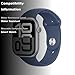 Apple Watch Series 10 [GPS 46mm case] Smartwatch with Silver Aluminum Case with Denim Sport Band - M/L. Fitness Tracker, ECG App, Always-On Retina Display, Water Resistant