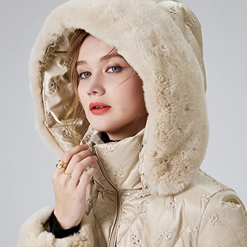 Doudoune à capuche légère et mi-longue pour hiver - 4