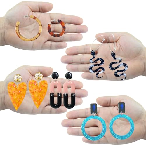 Snake Earring Epoxy Resin Silicone Molds 5-Bundle 0.5-2inch by FUNSHOWCASE - Used condition - Image 3