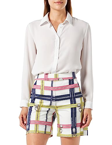 Love Moschino Women's Bermuda Shorts, White, 40