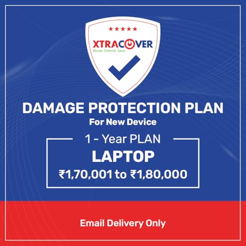 Image of Xtracover 1 Year Accidental Damage Protection on Laptop Having Price Range of Rs. 170001-180000 (E-Mail Delivery Only)