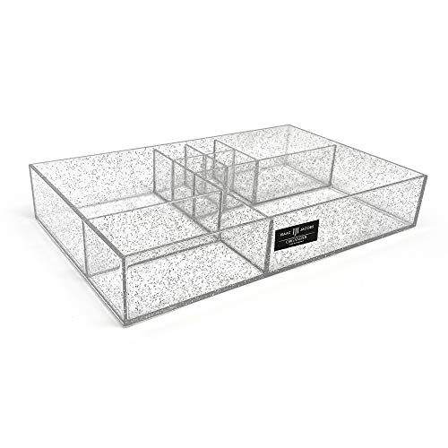 Isaac Jacobs 8-Compartment Clear Acrylic Drawer Organizer (13