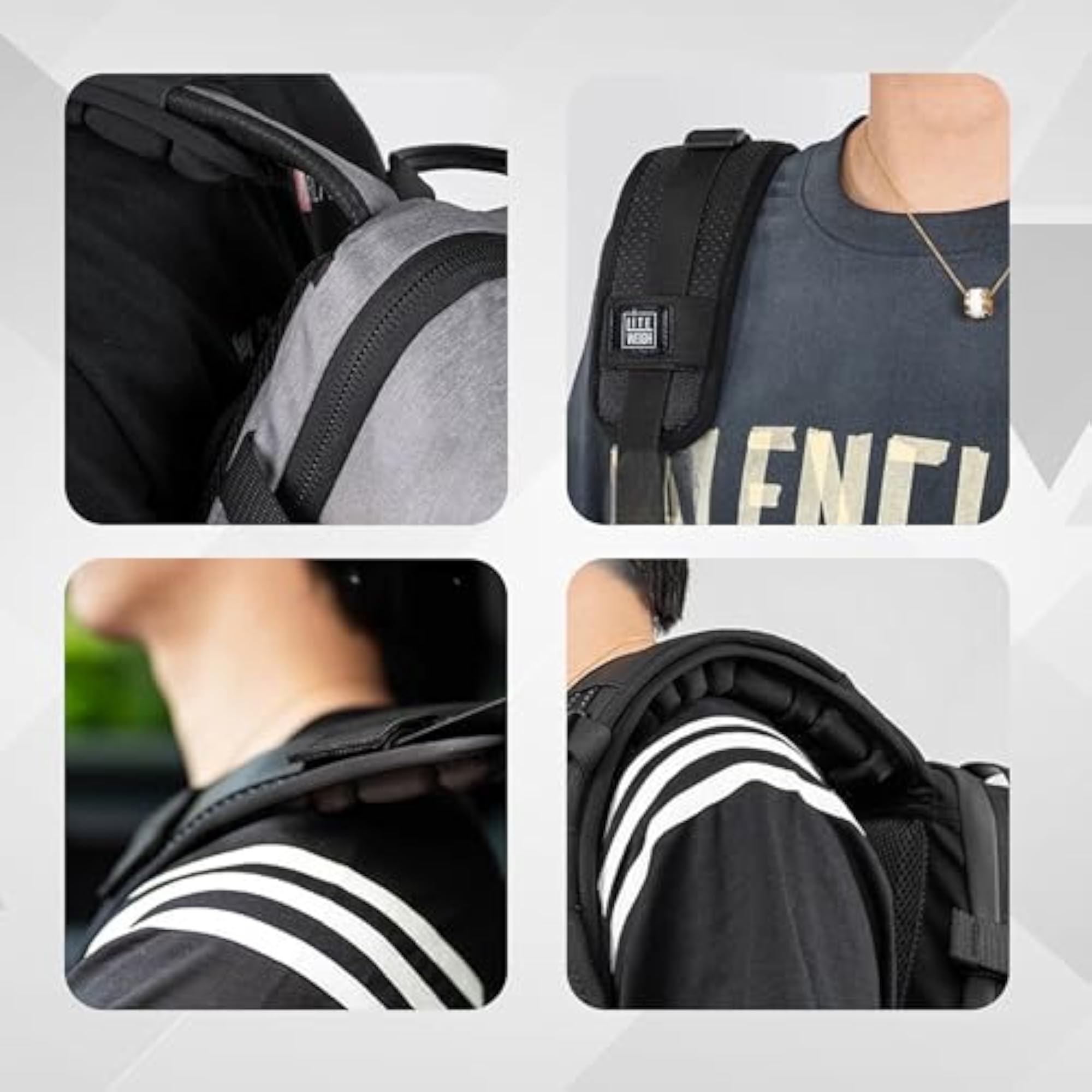 LITEWEIGH AIRBAG Shoulder Strap Pad, Ergonomic Design