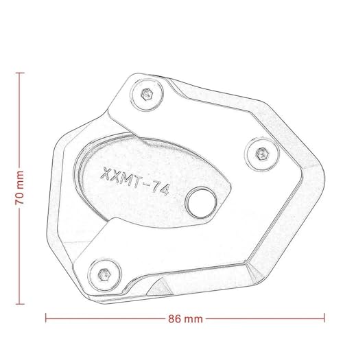 Extension élargisseur béquille Z900 Z650 augmentation surface pied