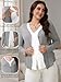 MARI GABRIEL Womens Nursing Maternity Tops Faux 2-Piece Knit Cardigan Postpartum Breastfeeding Button Up Pregnancy Shirts X-Large Gray