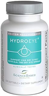 HydroEye Softgels - Dry Eye Relief - Features GLA, EPA, DHA and Other Key Nutrients - 120 Count