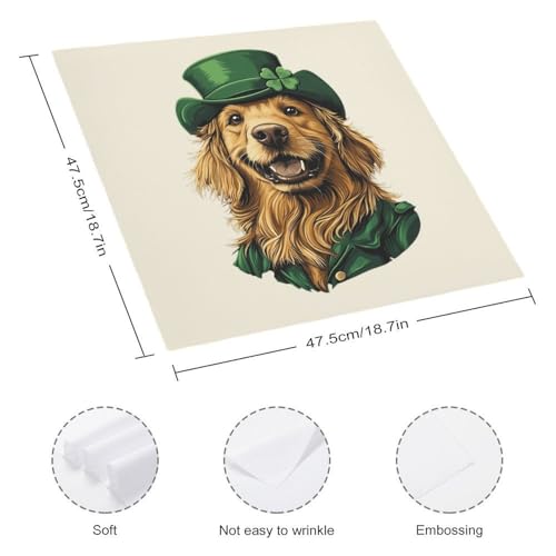 Servilletas de tela reutilizables de perro Retriever para mesa de cocina 3