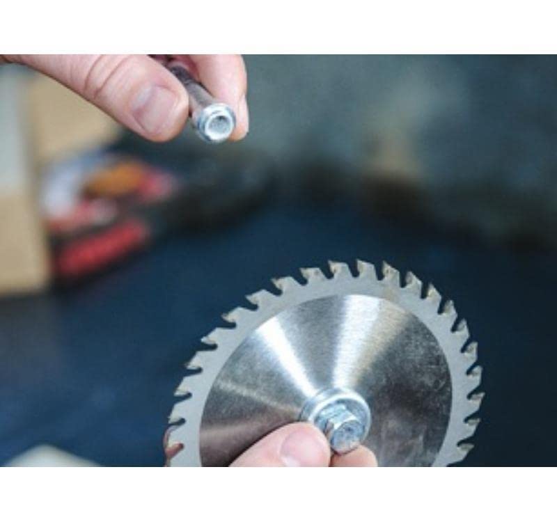 Badem10 2'li Set Emka Daire Testere Bıçağı Ahşap Kesme Testeresi 115 mm 40 Diş + Matkap Aparatı