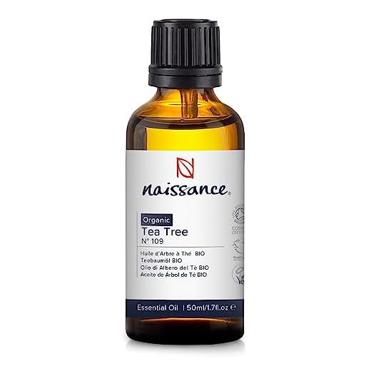 Naissance Aceite Esencial de Árbol de Té Bio n. º 109 – 50ml - 100% Puro, Vegano, Certificado ecológico y no OGM