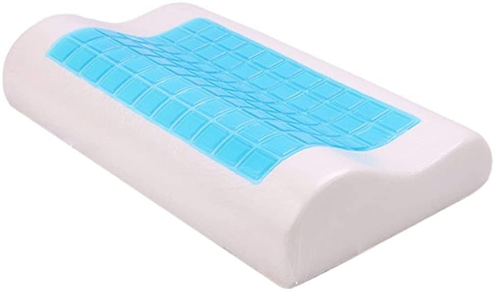 GALAXGO Cervical Support Cool Gel Memory Foam Pillow Comfortable Cooling Orthopedic Sleeping Pillow for Women Men Kids with Hypoallergenic Removable Cover