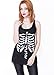Women's Ribcage Skeleton Shirt Goth Top Skull Shirt Small