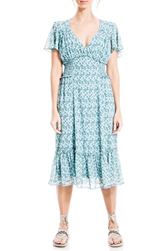 green emerald velvet dress Vara Satin Maxi Wrap Dress — Juniper Green main image 1