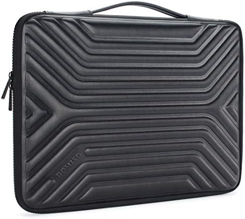 DOMISO 15.6 Inch Shockproof Waterproof Laptop Sleeve with Handle Lightweight Soft EVA Tablet Case for 15.6" Laptops / Apple / Lenovo IdeaPad / Acer Aspire E15 / HP Envy 15 / Dell , Black