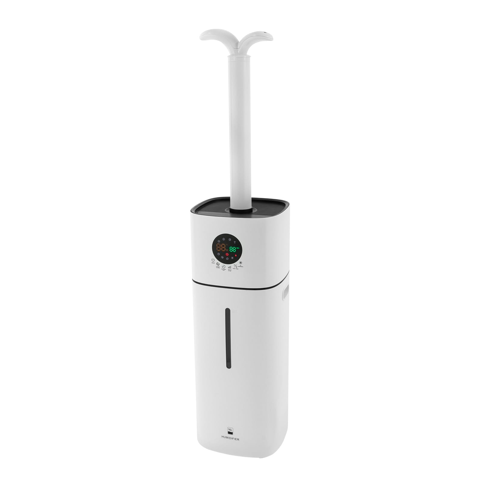Nawilżacz powietrza Top Fill, 16 l, elektryczny nawilżacz powietrza, z pilotem zdalnego sterowania i technologią ultradźwiękową, funkcja timera 1-12-godzinnego, nawilżacz powietrza do sypialni,