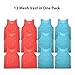 12 pc Set Team Pinnies Vest - Nylon Mesh Vests Uniform for Youth, Kids, Boys & Girls - Basketball, Football, Soccer, All Sport Practice Jersey Pennies Scrimmage, Mesh Zip Backpack (Red & Light Blue)