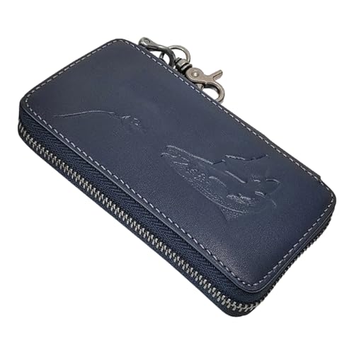 Paillettes appâts cuillère et leurres étui en cuir sac de pêche bleu marine