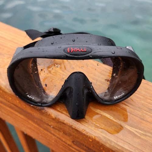 Máscara de buceo para evitar filtraciones M-1 Holliis con falda de silicona sin marco 2