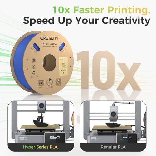 Image of Official Creality Hyper PLA Filament Bundle, Up to 600mm /s High Speed 3D Printer Filament PLA, No-Tangling Stronger Toughness Fit Most 3D Printers