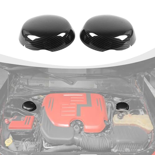 Image of RAZPOY Engine Compartment Suspension Cover Engine Bay Accessories Compatible with Dodge Challenger Charger 2009-2024, Carbon Fiber