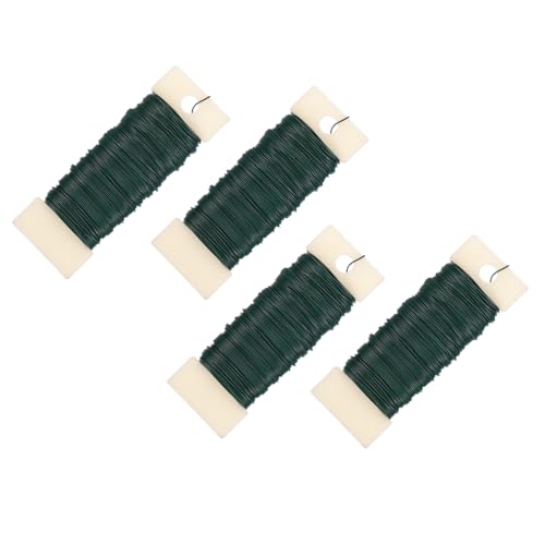 DIYEAH Crafts Wreath Making Wire 35m/roll Floral Flower Stem Wire Paper Wrapped