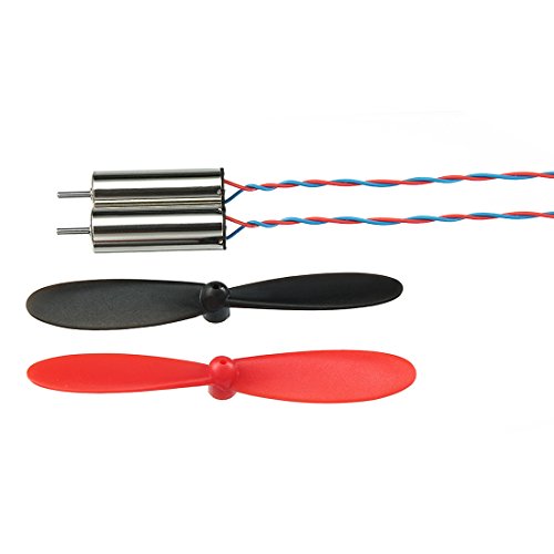 uxcell 45000RPM Coreless Motor 7 x 20mm DC 3V Micro Brush Motor with 2 Helicopter Propellers for Quadcopter Drone Model FPV DIY Set of 2