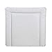 Wickelauflage 77 x 73 cm, Wickelunterlage für 80 cm Breiten Wickelaufsatz für Kommoden, z.B. von NSD oder Puckdaddy, schadstofffrei, abwaschbar AUSF. GRAU Streifen