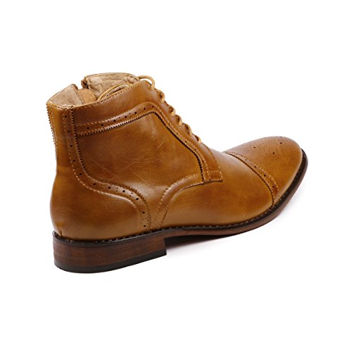 Metrocharm MC123 Men's Cap Toe Lace up Dress Casual Ankle Boot3