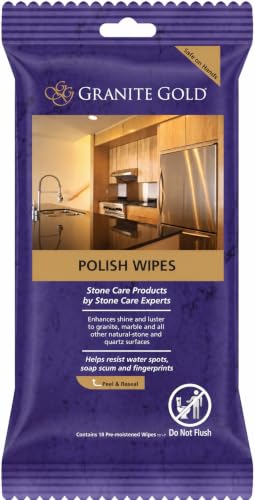 Granite Gold Polish Wipes Streak-Free Shine for Granite, Qua...