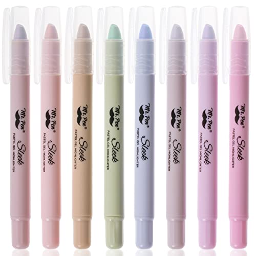 Image of Mr. Pen- No Bleed Gel Highlighters, Morandi Colors, 8 Pack