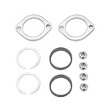 Mofun Exhaust Flange Install Kit Compatible with Harley Evolution Big Twin Sportster Twin Cam 1984-UP