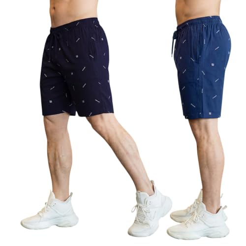Image of FEEL TRACK Men Cotton Printed Shorts