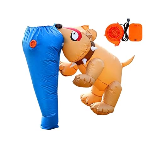 Costume gonflable chien mordu pour adulte - Déguisement étanche Halloween et cosplay