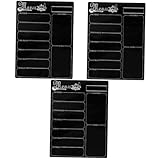 Tofficu 3pcs Magnetic Fridge Meal Planner Undated Meal Calendar for Diet and Health