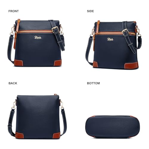 Image of BOYATU Leather Crossbody Bag for Women: Designer Shoulder Purse for Travel - Trendy Genuine Leather Handbag for Everyday