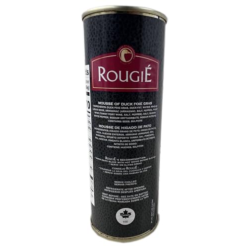Rougie France (Round Tin) Mousse Of Fully-cooked Liver Foie Gras, 11.2000-Ounce Cans - Thumbnail 4