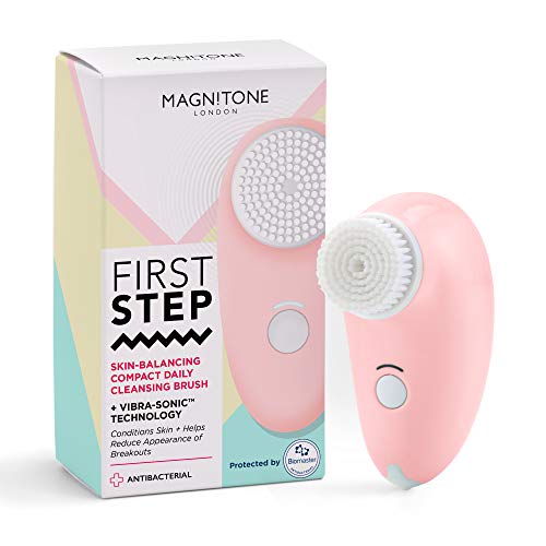 Magnitone London First Step Compact Cleansing Brush, Pink
