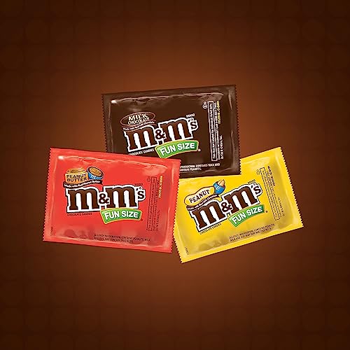 image for M&M'S Original, Peanut, Peanut Butter Variety Pack Fun Size Chocolate 