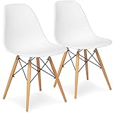 Best Choice Products Set of (2) Eames Style Dining Chair Mid Century Modern Molded Plastic Shell Arm Chair