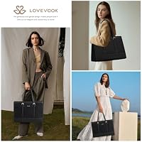 LOVEVOOK Laptop Bag for Women, 17.3 Inch Computer Tote Bags Purse for Work — image 2