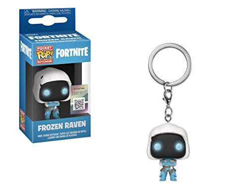 Preisvergleich Produktbild Funkoverse Kompatibel mit Fortnite - Schlüsselanhänger Vinyl Figur - Frozen Raven